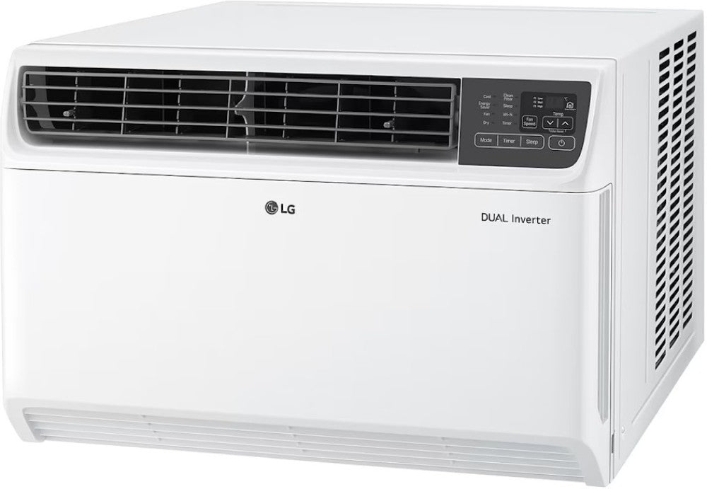 LG 1.5 Ton 5 Star Window Dual Inverter AC with Wi-fi Connect  - White - RW-Q18WWZA, Copper Condenser