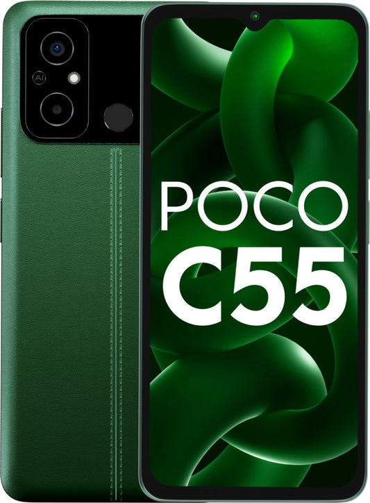 POCO C55 (Forest Green, 128 GB) - 6 GB RAM