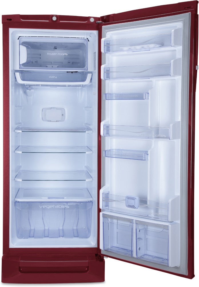 Godrej 234 L Direct Cool Single Door 5 Star Refrigerator with Base Drawer - Marine Wine, RD 240E TDI MN WN / RD EDGEPRO 255E TDI MN WN