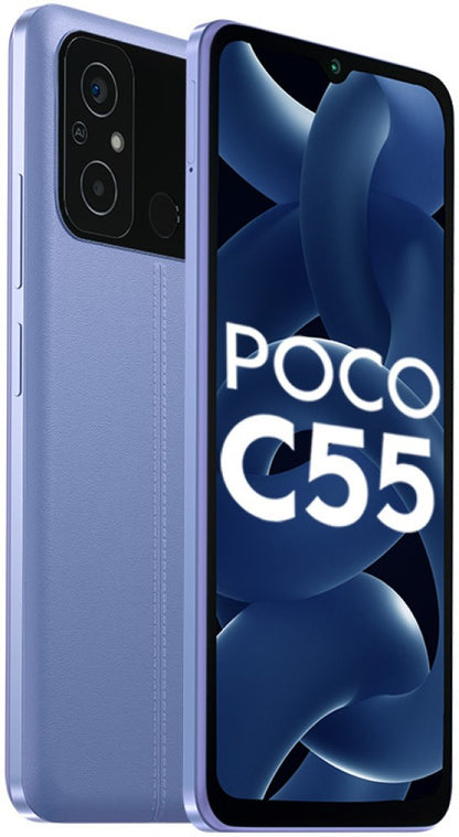 POCO C55 (Cool Blue, 64 GB) - 4 GB RAM