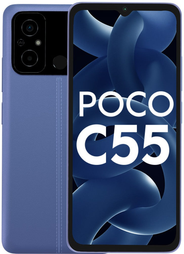 POCO C55 (Cool Blue, 64 GB) - 4 GB RAM