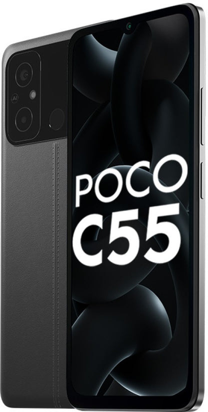 POCO C55 (Power Black, 128 GB) - 6 GB RAM