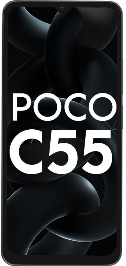 POCO C55 (Power Black, 128 GB) - 6 GB RAM