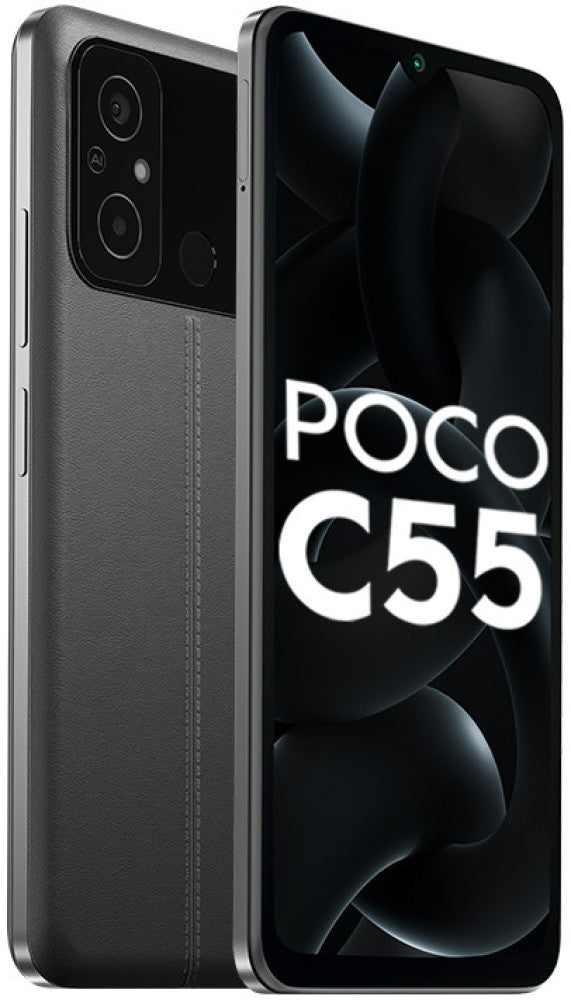 POCO C55 (Power Black, 64 GB) - 4 GB RAM