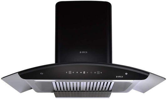 Elica WD TBF HAC 90 MS NERO Auto Clean Wall Mounted Chimney - Black 1425 CMH