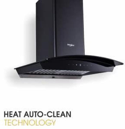 Whirlpool CG 601 HAC HOOD Auto Clean Wall Mounted Chimney - Black 1100 CMH