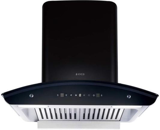 Elica WD TBF HAC 60 MS NERO Auto Clean Wall Mounted Chimney - Black 1425 CMH