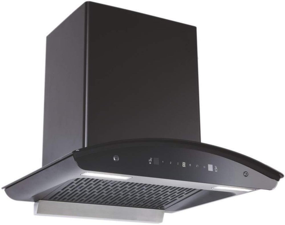 Elica WD TFL HAC 60 MS NERO Auto Clean Wall Mounted Chimney - Black 1425 CMH