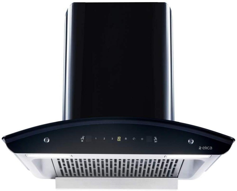 Elica WD TFL HAC 60 MS NERO Auto Clean Wall Mounted Chimney - Black 1425 CMH