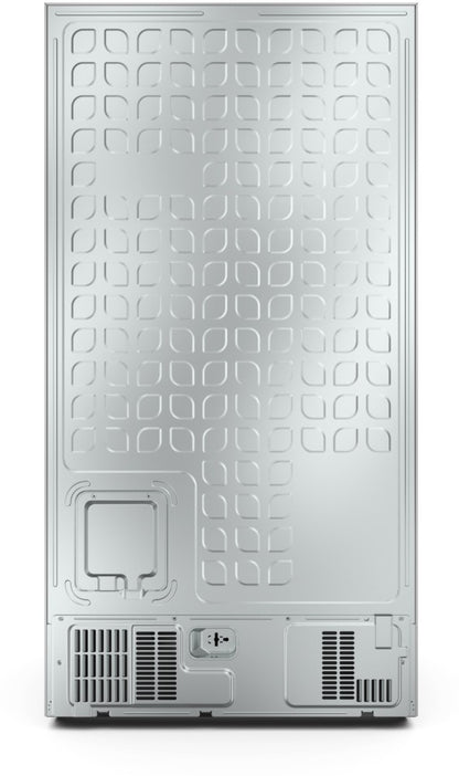 Hisense 564 L Frost Free Side by Side Inverter Technology Star Refrigerator  with Water Dispenser - Silver, RS564N4SSNW