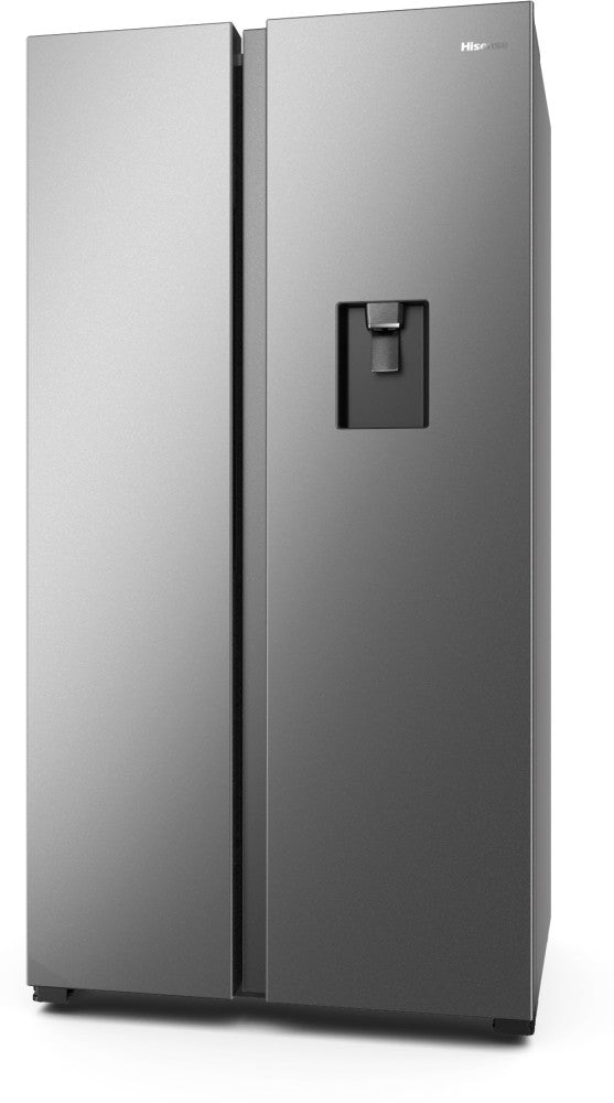 Hisense 564 L Frost Free Side by Side Inverter Technology Star Refrigerator  with Water Dispenser - Silver, RS564N4SSNW