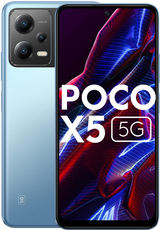 POCO X5 5G (वाइल्डकैट ब्लू, 128 जीबी) - 6 जीबी रैम