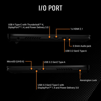 ASUS ROG Zephyrus M16 (2023) with 90WHr Battery Intel H-Series Core i9 13th Gen - (32 GB/1 TB SSD/Windows 11 Home/12 GB Graphics/NVIDIA GeForce RTX 4080/240 HZ) GU604VZ-NM050WS Gaming Laptop - 16 Inch, Black Anime Matrix Version, 2.30 Kg, With MS Office