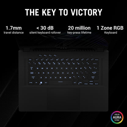 ASUS ROG Zephyrus M16 (2023) with 90WHr Battery Intel H-Series Core i9 13th Gen - (32 GB/1 TB SSD/Windows 11 Home/12 GB Graphics/NVIDIA GeForce RTX 4080/240 HZ) GU604VZ-NM050WS Gaming Laptop - 16 Inch, Black Anime Matrix Version, 2.30 Kg, With MS Office