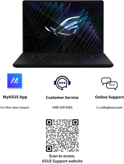 ASUS ROG Zephyrus M16 (2023) with 90WHr Battery Intel H-Series Core i9 13th Gen - (32 GB/1 TB SSD/Windows 11 Home/12 GB Graphics/NVIDIA GeForce RTX 4080/240 HZ) GU604VZ-NM050WS Gaming Laptop - 16 Inch, Black Anime Matrix Version, 2.30 Kg, With MS Office