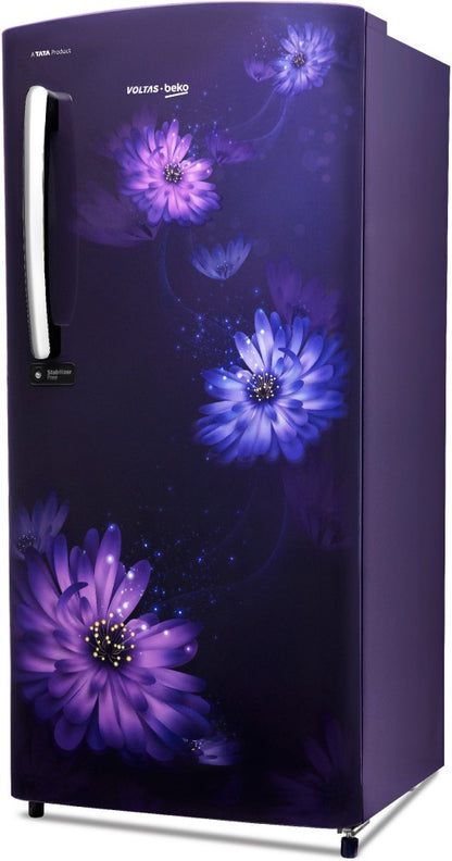 Voltas Beko 225 L Direct Cool Single Door 3 Star Refrigerator - Dahlia Blue, RDC245C60/DBEXXXXSG