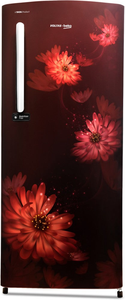 Voltas Beko 225 L Direct Cool Single Door 3 Star Refrigerator - Dahlia Wine, RDC245C60/DWEXXXXSG