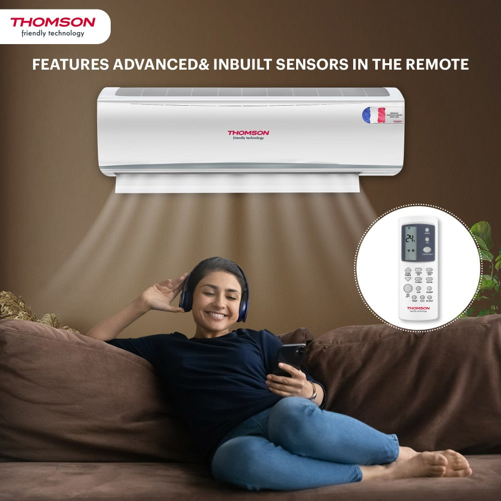 Thomson 1.5 Ton 2 Star Split With iBreeze Technology AC  - White - CPMF1502S, Copper Condenser