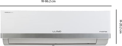 Lloyd 1 टन 3 स्टार स्प्लिट इन्वर्टर एसी - सफ़ेद - GLS12I3FWSBV, कॉपर कंडेंसर