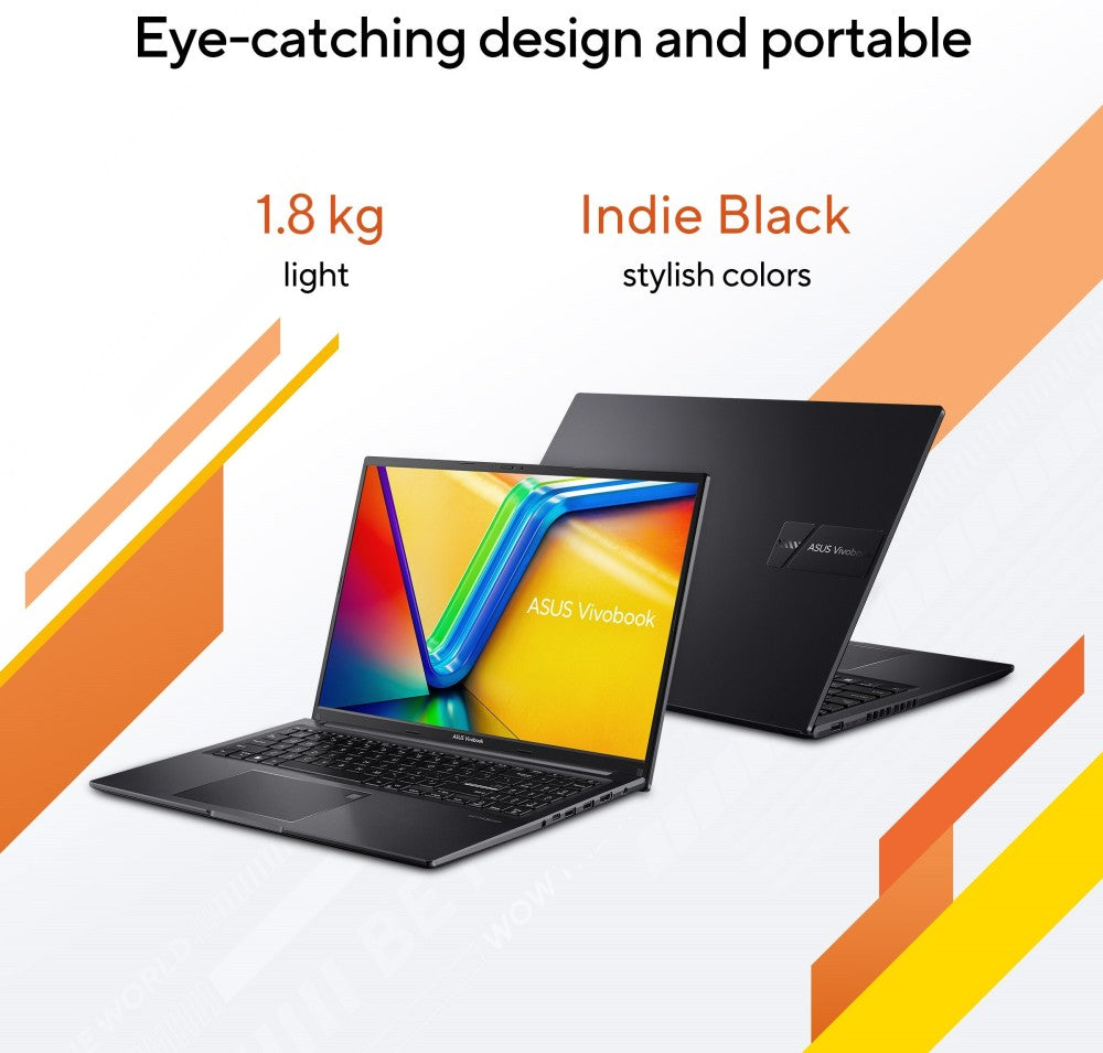 ASUS Vivobook 16 (2023) Ryzen 5 Hexa Core 7530U - (16 GB/512 GB SSD/Windows 11 Home) M1605YA-MB541WS लैपटॉप - 16 इंच, टफ ब्लैक, 1.88 किलोग्राम, एमएस ऑफिस के साथ