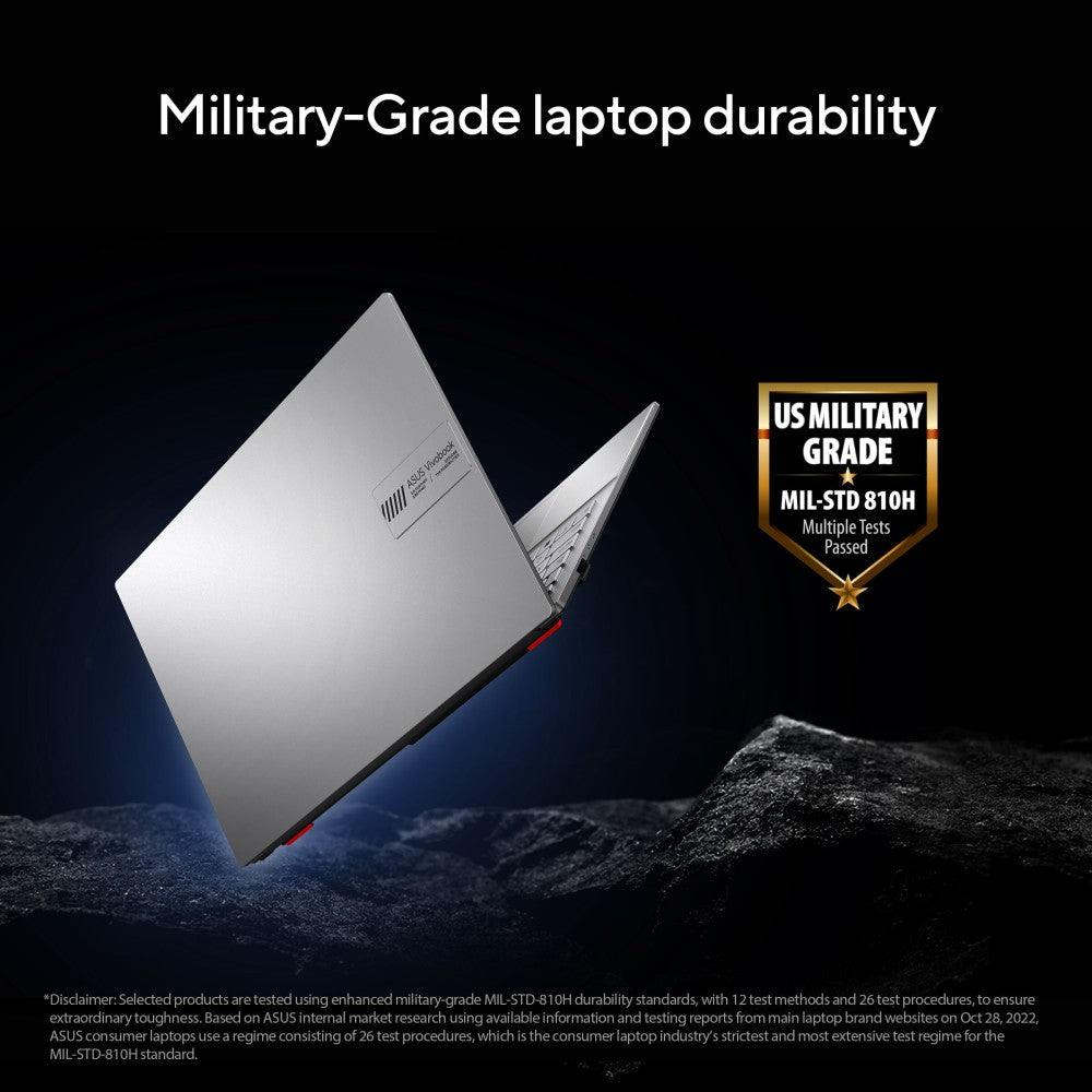 ASUS Vivobook Go 15 (2023) Ryzen 5 क्वाड कोर 7520U - (8 जीबी/512 जीबी एसएसडी/विंडोज 11 होम) E1504FA-NJ521WS पतला और हल्का लैपटॉप - 15.6 इंच, कूल सिल्वर, 1.63 किलोग्राम, एमएस ऑफिस के साथ