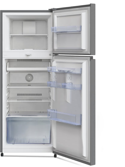 Voltas Beko 248 L Frost Free Double Door 2 Star Refrigerator - Brushed Silver, RFF285D / W0XIR0I0000GO