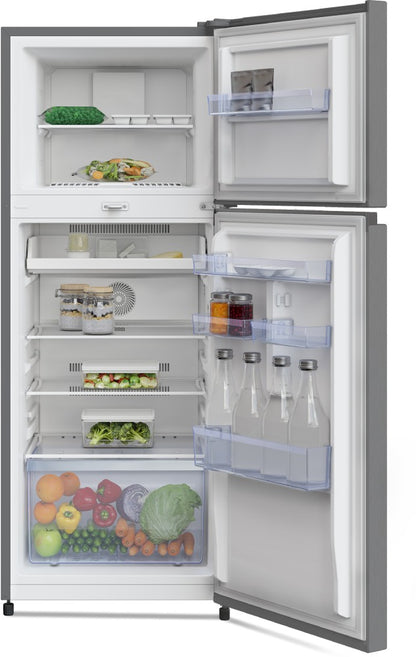 Voltas Beko 248 L Frost Free Double Door 2 Star Refrigerator - Brushed Silver, RFF285D / W0XIR0I0000GO