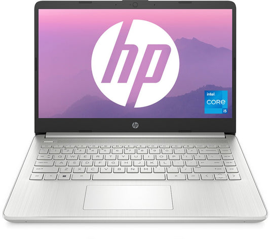 HP 14s Intel Core i5 12th Gen - (16 GB/512 GB SSD/Windows 11 Home) 14s - dy5005TU पतला और हल्का लैपटॉप - 14 इंच, नेचुरल सिल्वर, 1.41 किलोग्राम किग्रा, एमएस ऑफिस के साथ