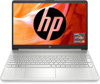 HP Laptop Ryzen 3 Quad Core 5300U - (8 GB/512 GB SSD/Windows 11 Home) 15s- eq2213AU Thin and Light Laptop - 15.6 Inch, Natural Silver, 1.69 Kg, With MS Office