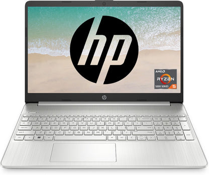 HP Ryzen 5 Hexa Core 5500U - (8 GB/512 GB SSD/Windows 11 Home) 15s- eq2223AU Thin and Light Laptop - 15.6 Inch, Natural Silver, 1.69 Kg, With MS Office