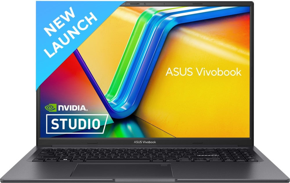 ASUS Vivobook 16X (2023) Intel H-Series Core i5 12th Gen - (16 GB/512 GB SSD/Windows 11 Home/4 GB ग्राफ़िक्स/NVIDIA GeForce RTX 3050/120 Hz) K3605ZC-MB541WS क्रिएटर लैपटॉप - 16 इंच, इंडी ब्लैक , 1.80 किग्रा, एमएस ऑफिस के साथ