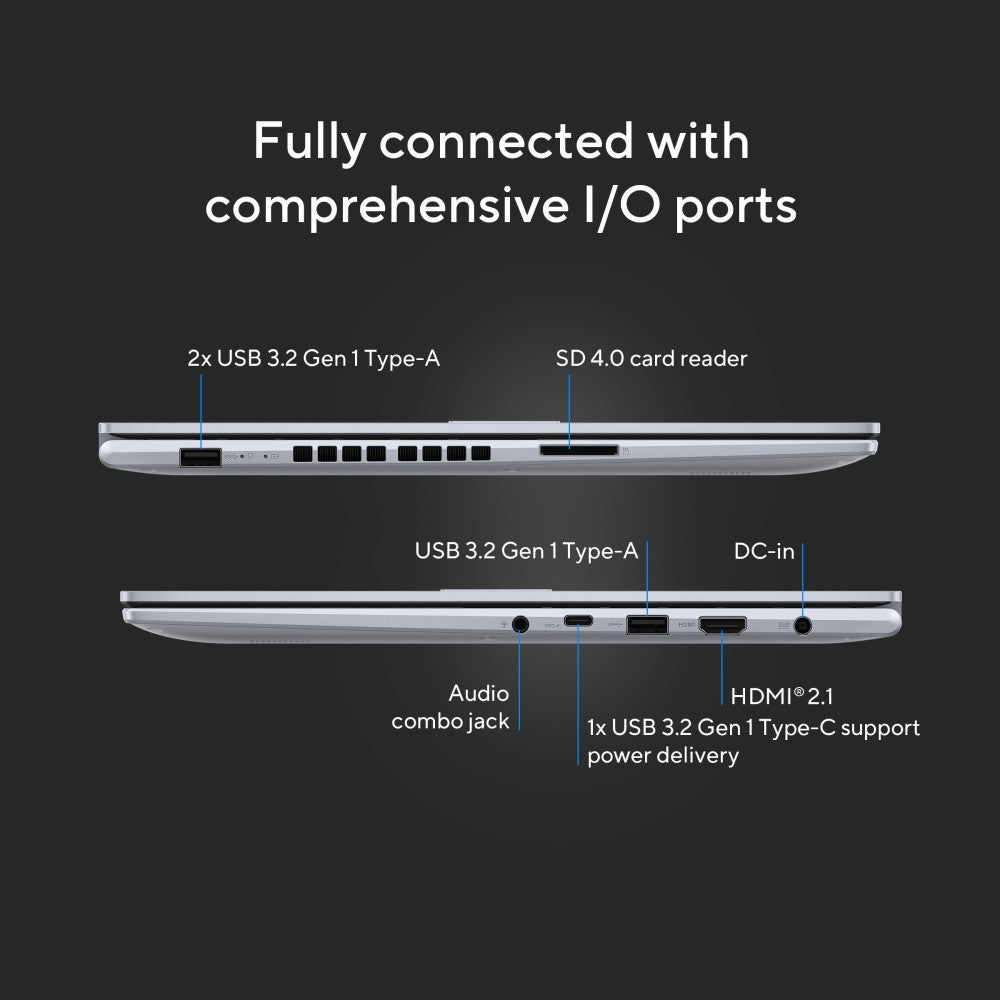 ASUS Vivobook 16X (2023) Intel H-Series Core i5 12th Gen - (16 GB/512 GB SSD/Windows 11 Home/4 GB Graphics/NVIDIA GeForce RTX 3050/120 Hz) K3605ZC-MB542WS Creator Laptop - 16 Inch, Cool Silver, 1.80 Kg, With MS Office