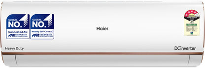 Haier Frost Self-Clean 2023 Model 1 Ton 4 Star Split Inverter Intelli smart, Intelli Convertible 7-in-1, Triple Inverter Plus Technology, Cooling at Extreme Temperature AC with Wi-fi Connect  - White - HSU13K-PYFR4BE-INV, Copper Condenser