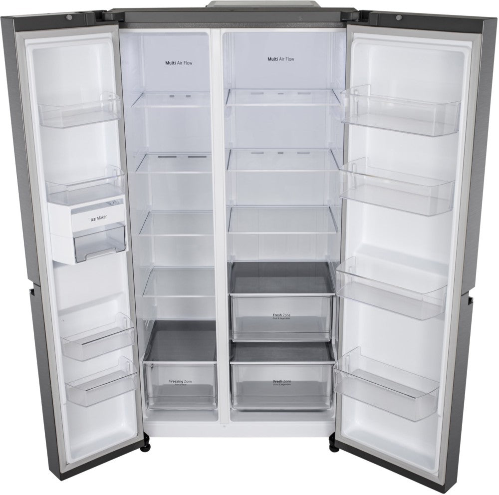 LG 655 L Frost Free Side by Side Refrigerator - Dazzle Steel, GL-B257HDSY