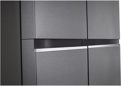 LG 655 L Frost Free Side by Side Refrigerator - Dazzle Steel, GL-B257HDSY