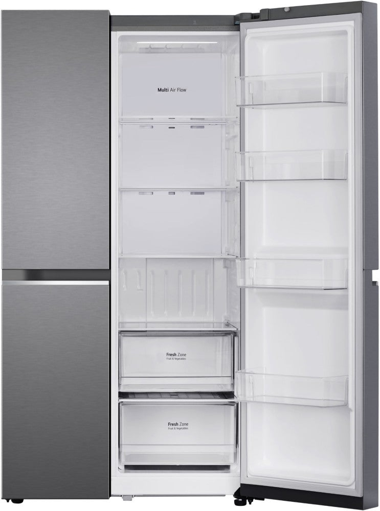 LG 655 L Frost Free Side by Side Refrigerator - Dazzle Steel, GL-B257HDSY