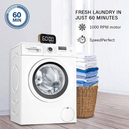 BOSCH 6.5 kg Drive Motor, Anti Tangle, Anti Vibration Fully Automatic Front Load Washing Machine with In-built Heater White - WLJ2006EIN