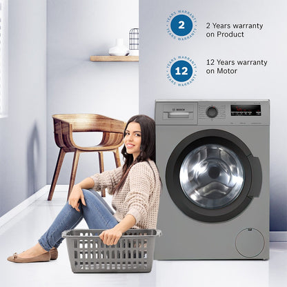 BOSCH 6 kg Drive Motor, Anti Tangle, Anti Vibration Fully Automatic Front Load Washing Machine Silver - WLJ2016TIN