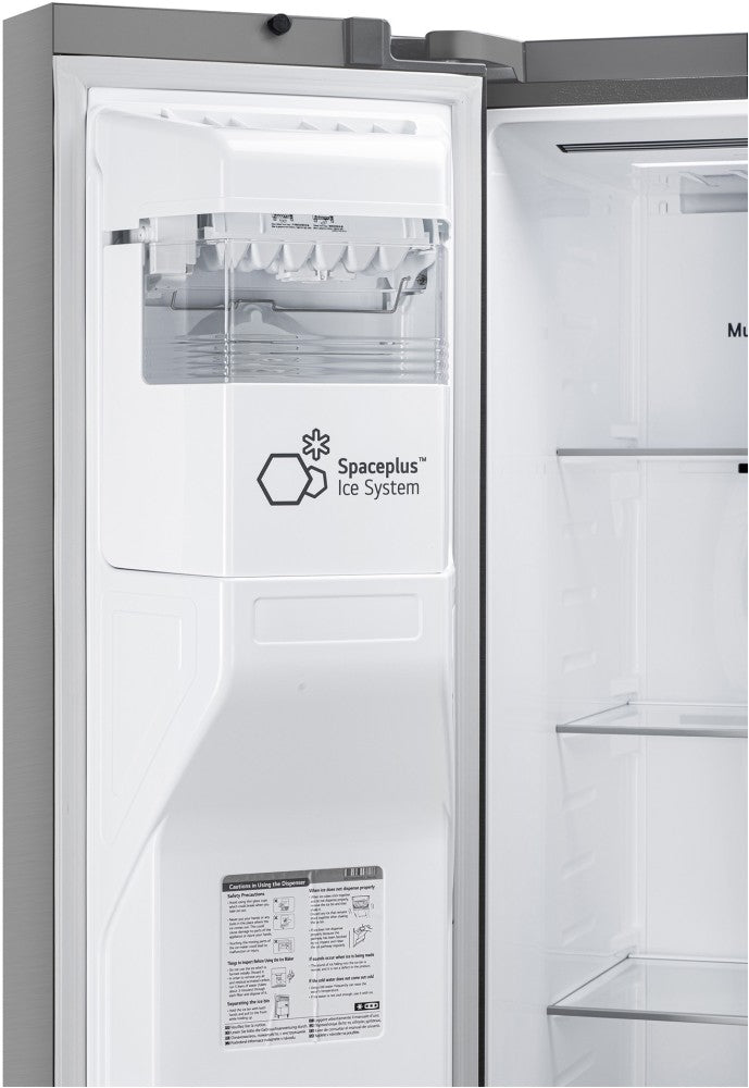 LG 635 L Frost Free Side by Side Refrigerator - Shiny Steel, GL-L257CPZX