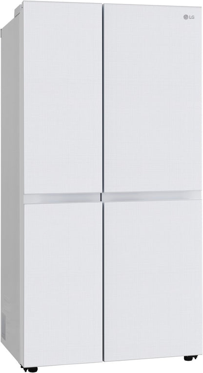 LG 655 L Frost Free Side by Side Refrigerator - Linnen White, GL-B257DLWX