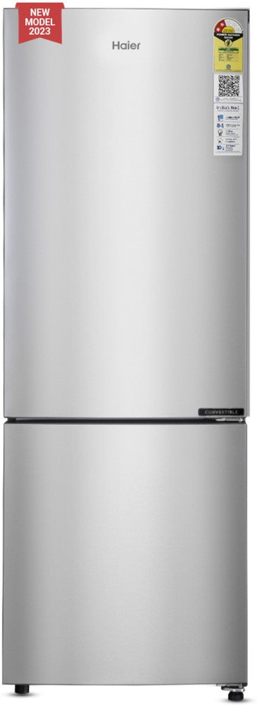 Haier 237 L Frost Free Double Door 2 Star Convertible Refrigerator - Moon Silver, HEB-242GS-P