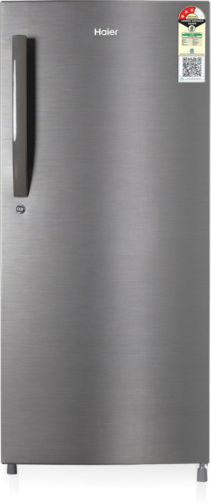 Haier 190 L Direct Cool Single Door 3 Star Refrigerator - Dazzle steel, HED-203DS-P