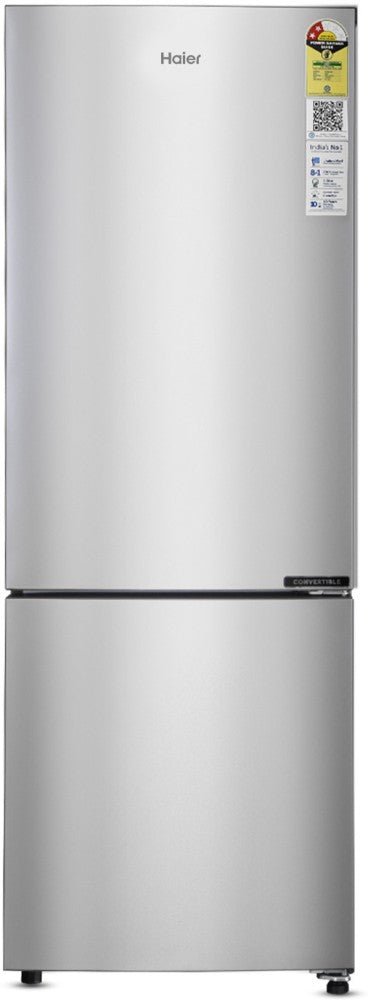 Haier 237 L Frost Free Double Door 2 Star Convertible Refrigerator - Moon Silver, HEB-242GS-P