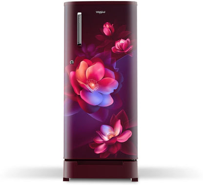 Whirlpool 184 L Direct Cool Single Door 2 Star Refrigerator with Base Drawer - Wine, 205 WDE ROY 2S WINE BLOOM-Z