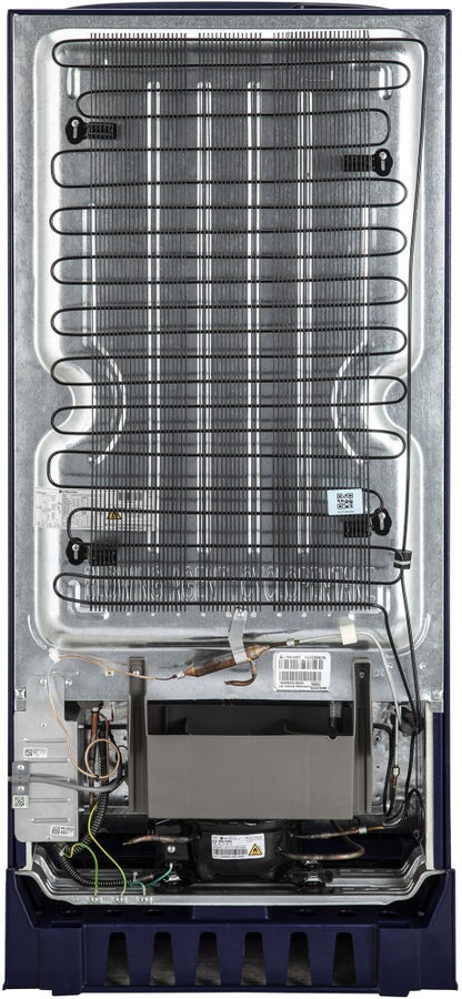 LG 185 L डायरेक्ट कूल सिंगल डोर 5 स्टार रेफ्रिजरेटर - ब्लू प्लुमेरिया, GL-D201ABPU