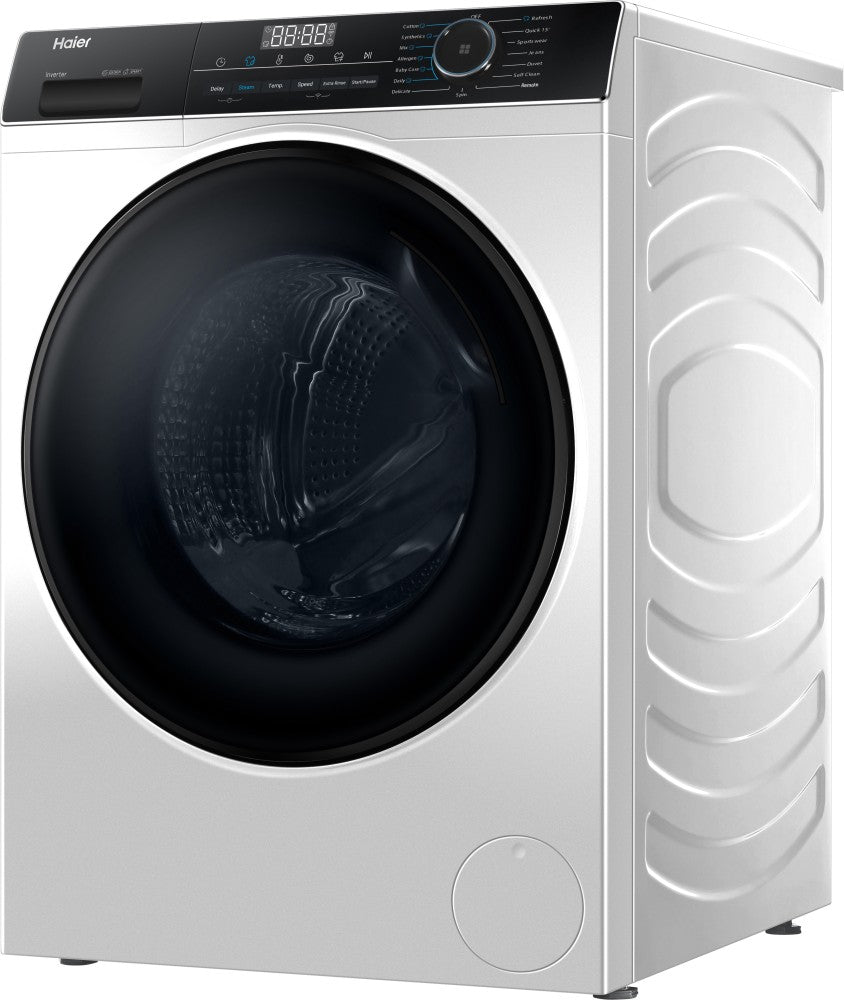 Haier 8 kg 5 Star Super Drum Inverter Washing Machine Fully Automatic Front Load Black, White - HW80-IM12929C