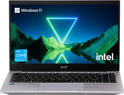 Acer One Core i3 11th Gen - (8 GB/256 GB SSD/Windows 11 Home) Z8-415 पतला और हल्का लैपटॉप - 14 इंच, सिल्वर, 1.49 Kg