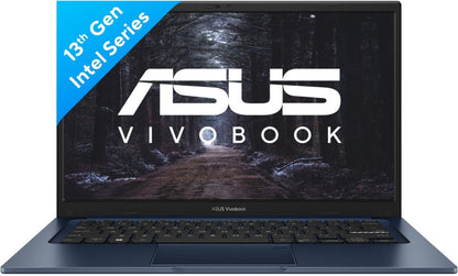 ASUS Vivobook 14 (2023) Core i3 13th Gen - (8 GB/512 GB SSD/Windows 11 Home) X1404VA-NK321WS Thin and Light Laptop - 14 Inch, Quiet Blue, 1.40 kg, With MS Office