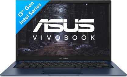 ASUS Vivobook 14 (2023) Core i5 13th Gen - (8 GB/512 GB SSD/Windows 11 Home) X1404VA-NK521WS Thin and Light Laptop - 14 Inch, Quiet Blue, 1.40 kg, With MS Office