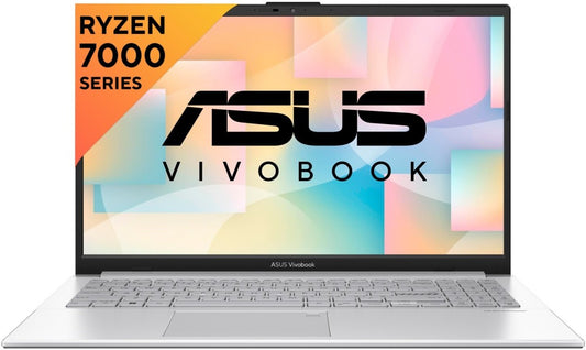 ASUS Vivobook Go 15 (2023) Ryzen 5 क्वाड कोर 7520U - (8 जीबी/512 जीबी एसएसडी/विंडोज 11 होम) E1504FA-NJ521WS पतला और हल्का लैपटॉप - 15.6 इंच, कूल सिल्वर, 1.63 किलोग्राम, एमएस ऑफिस के साथ